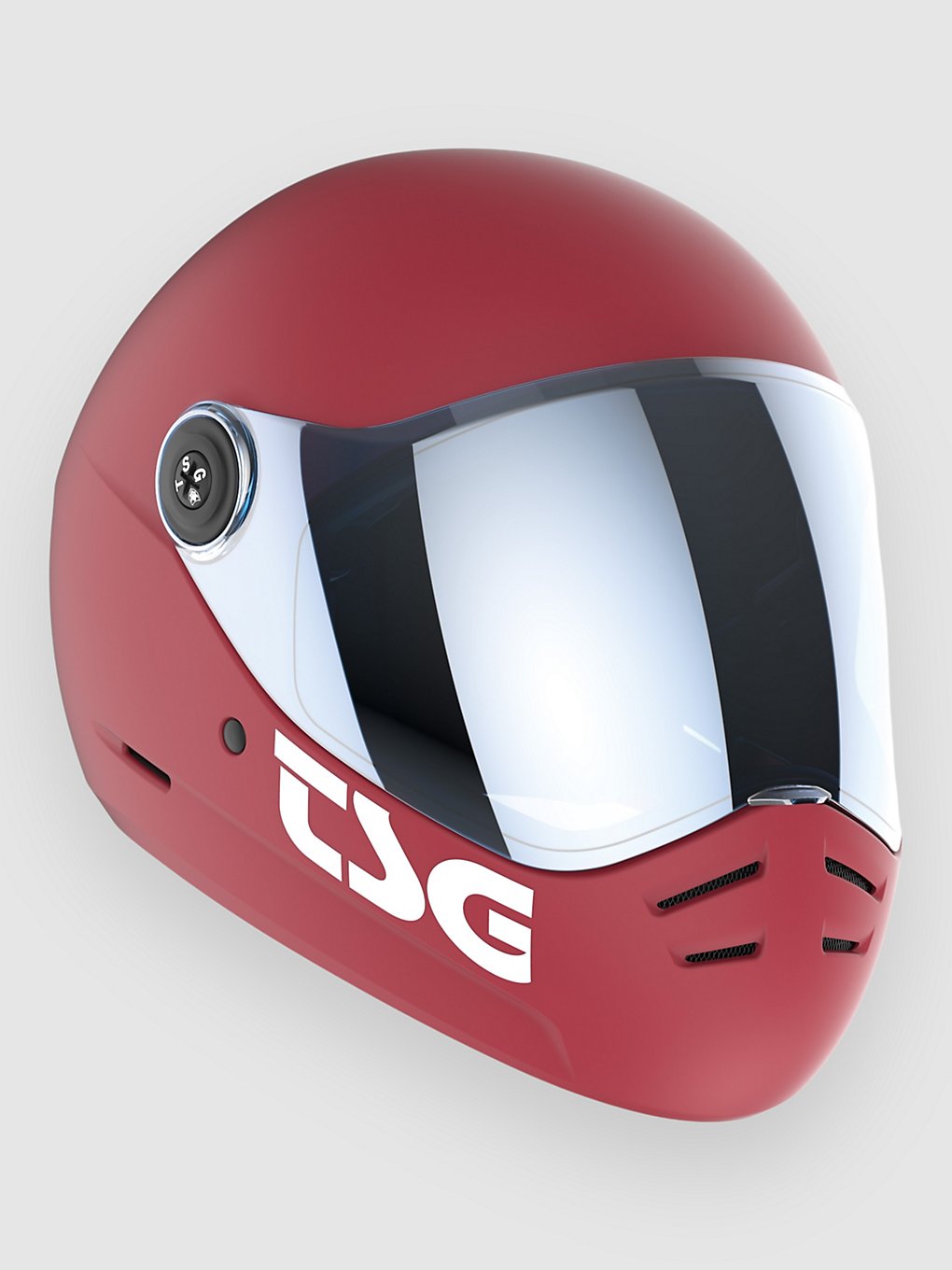 TSG Pass 2.0 Solid Color +Bonus Visor Helm satin gentle red