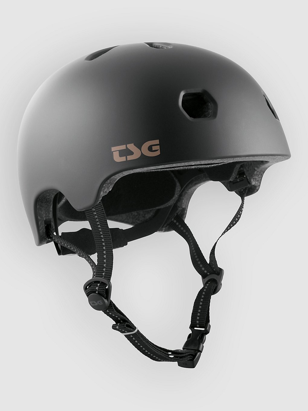 TSG Meta Solid Color Kids Helm satin black