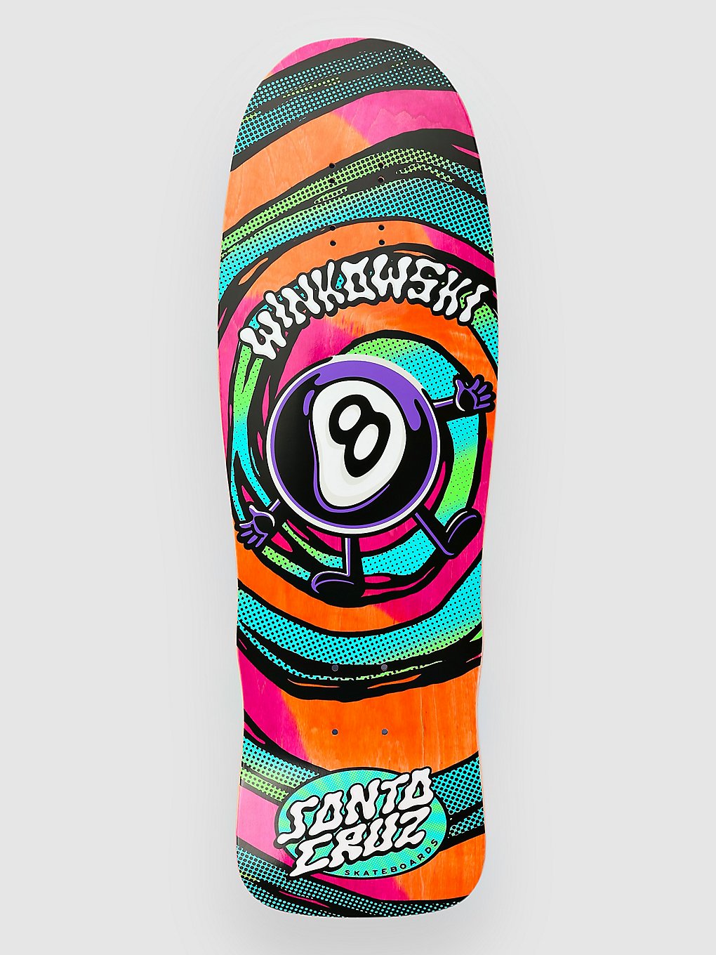 Santa Cruz Winkowski Vertigo Mid Pro 9.5" Skateboard Cruiser Deck blue