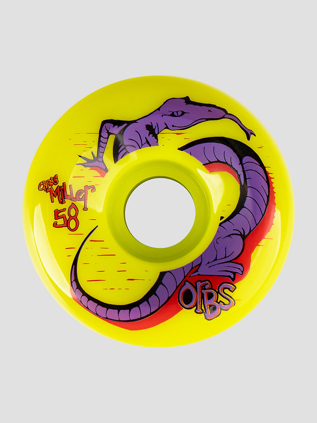 Welcome Orbs Specters Chris Miller 58mm Rollen neon yellow
