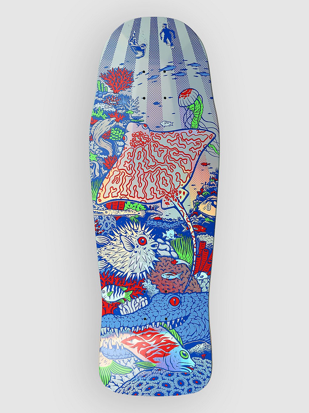 Santa Cruz Winkowski Aquatic Pro Shaped 10.34" Skateboard Cruiser Deck brown
